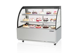 Tủ trưng bày kính cong 3 tầng dài 1,5m SKIPIO SBR1500-3RD 1