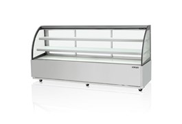 Tủ trưng bày kính cong 3 tầng dài 2,4m SKIPIO SBR2400-3RD 1