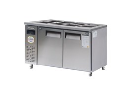 Bàn salad 2 cánh inox Everzen UDS-15BIR 1