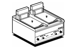 Bếp chiên nhúng đôi dùng điện Lotus FQ-2ET 1