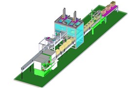 Hệ thống tự động đóng chai vào thùng carton 1