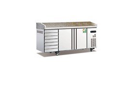 Bàn Pizza 2 Cánh Có Ngăn Kéo Coolmes AWR2025D7PZ 1
