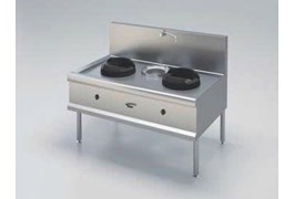 Bếp Á đôi có nồi soup dùng gas Rinnai DHG-0102/S 1