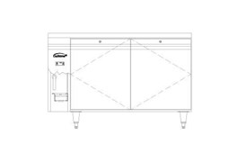 Bàn mát 2 cửa điều khiển từ xa Williams B2R(J) 1