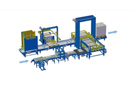 Dây chuyền đóng gói pallet tự động để đóng gói thùng carton YUPA-2100-Z 1