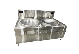 BẾP TỪ ĐÔI CHẢO LÕM LIỀN 20KW OKASU OKS-202LL  1