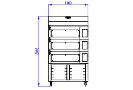 Lò nướng bánh Bresso HBWO-3003H-ZS3 1