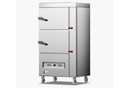 Tủ hấp công nghiệp 2 cửa dùng gas 10 khay CHINENG  1