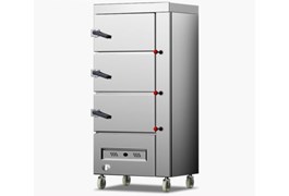 Tủ hấp công nghiệp 3 cửa dùng gas 10 khay CHINENG  1
