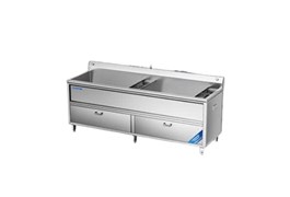 Máy rửa rau củ khử khuẩn 2 bồn 2.44m CHINENG CN-YSJK-QXS2440 1