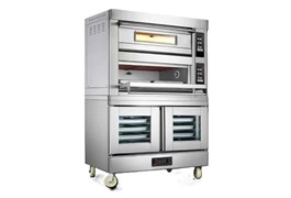Lò nướng điện 2 tầng 4 khay kết hợp tủ ủ bột 10 khay CHINENG CN-DKX-8065-WFC-204DF 1
