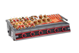 Bếp nướng gas không khói 6 họng ngắn OKASU NS-BNHN6N  1