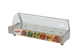 Bàn hâm nóng thức ăn có kính OKASU HBM-150 1