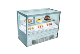 Tủ bánh kem 2 tầng 90cm kính vuông để bàn DG-TZ900   1