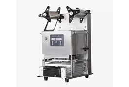 Máy dán miệng cốc sữa chua/trà sữa (có trân châu) tự động HL-95A 1