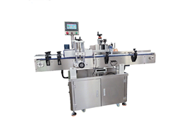 Máy dán nhãn dùng cho lọ thủy tinh, lon kim loại đựng gia vị, dây chuyền sản xuất DW211  1