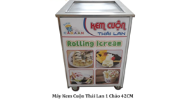 Máy kem cuộn Thái Lan chảo 42cm 2