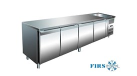 Bàn mát 4 cánh inox có bồn rửa Firscool G-GNS4100TN 2