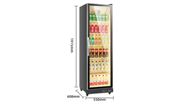 Tủ mát 1 cánh kính 363L SC-380FC 2