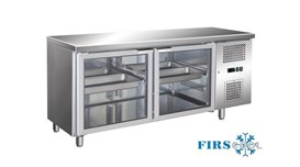 Bàn mát 2 cánh kính Firscool GN2X2/1G 2