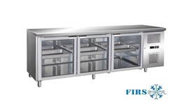 Bàn mát 3 cánh kính Firscool GN3X2/1G 2
