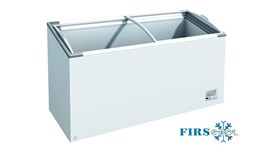 Tủ đông nằm nắp kính cong xiên Firscool G-F498 OCG 2