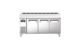 Bàn pizza 3 cánh inox Everzen UDS-18PIP 2