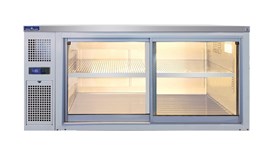 Tủ mát treo tường cửa trượt 2 cánh kính Hisakage CW-180 2