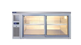 Tủ mát treo tường cửa trượt 2 cánh kính Hisakage CW-150  2