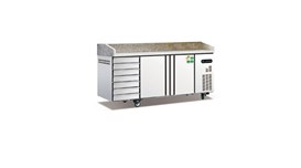 Bàn Pizza 2 Cánh Có Ngăn Kéo Coolmes AWR2025D7PZ 2