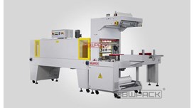 Máy đóng gói co màng dạng sleeve (ống) tự động, kiểu giá đỡ đáy ST-6030A + SM-6040 2