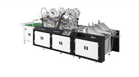 Máy dán băng keo 2 mặt hộp giấy DT 850/1200S tự động (có cuộn dây) 2