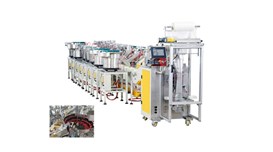 Máy đóng gói khối nhựa với khay nạp rung YUPA-420C 2