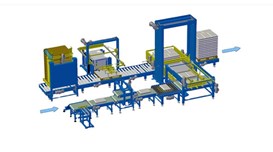Dây chuyền đóng gói pallet tự động để đóng gói thùng carton YUPA-2100-Z 2