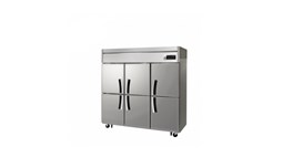 Tủ đông mát đứng 6 cánh inox dung tích 1.700 lít Fujee 2