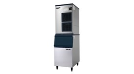 Máy làm đá bán nguyệt Lassele LMI-650A + Thùng đá LB-300S 2