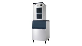 Máy làm đá bán nguyệt Lassele LMI-650A + Thùng đá LB-500S 2
