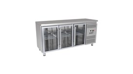 Bàn mát 3 cánh kính Kistem KIS-XFT17RG quạt gió 2