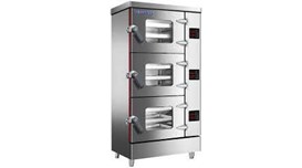 Tủ hấp công nghiệp 3 cửa dùng điện 9 khay CHINENG  2