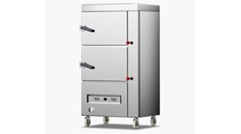 Tủ hấp công nghiệp 2 cửa dùng gas 10 khay CHINENG  2