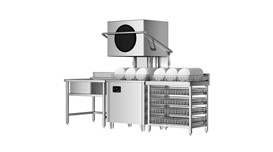 Máy rửa chén công nghiệp kiểu nâng nắp CHINENG CN-8038-FM-JD 2