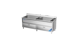 Máy rửa rau củ khử khuẩn 2 bồn 2.44m CHINENG CN-YSJK-QXS2440 2