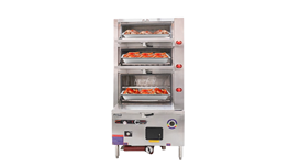Tủ hấp hải sản 3 tầng dùng gas 2