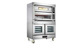 Lò nướng điện 2 tầng 4 khay kết hợp tủ ủ bột 10 khay CHINENG CN-DKX-8065-WFC-204DF 2