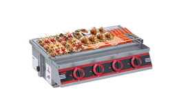 Bếp nướng gas không khói 4 họng ngắn OKASU NS-BNHN4N  2