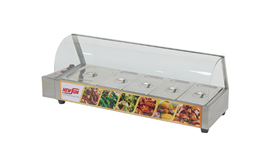 Bàn hâm nóng thức ăn có kính OKASU HBM-150 2