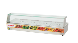Bàn hâm nóng thức ăn có kính OKASU HBM-4D 2
