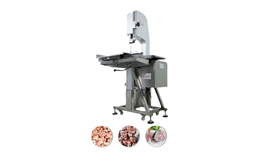 Máy cưa thịt đông lạnh vỏ nhôm OKASU J350  2