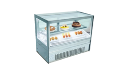 Tủ bánh kem 2 tầng 90cm kính vuông để bàn DG-TZ900   2