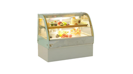 Tủ bánh kem để bàn 2 tầng 90cm kính cong S-430A  2